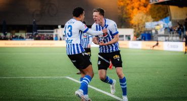Daan Huisman redt punt voor FCE op jubileumdag